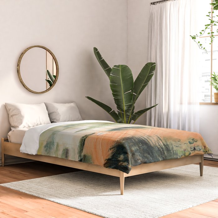 Egret On The Marsh Comforter Gallery Image 2