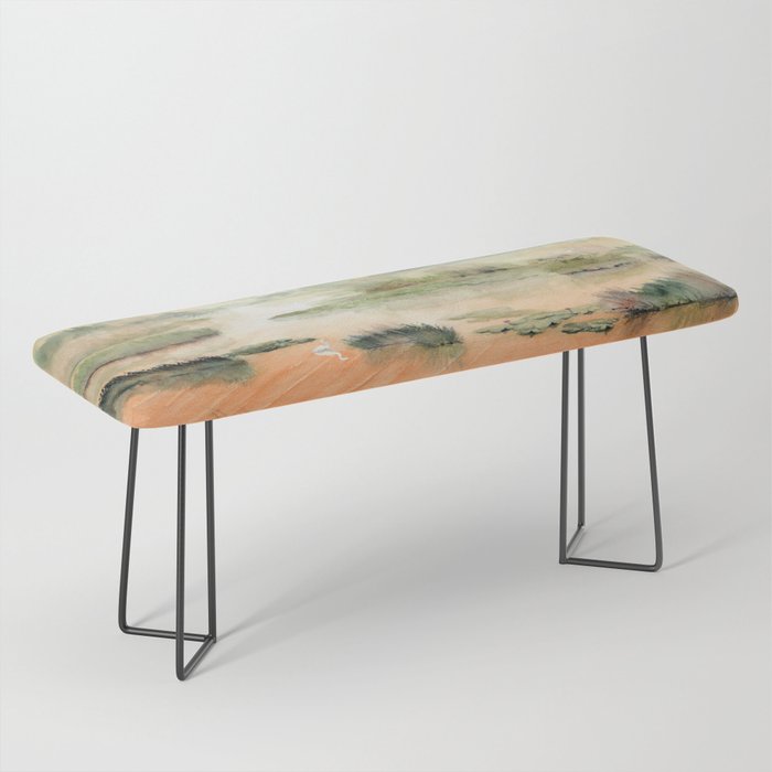 Egret On The Marsh Bench Gallery Image 1