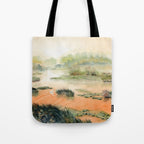 Egret On The Marsh Tote Bag Gallery Image 1