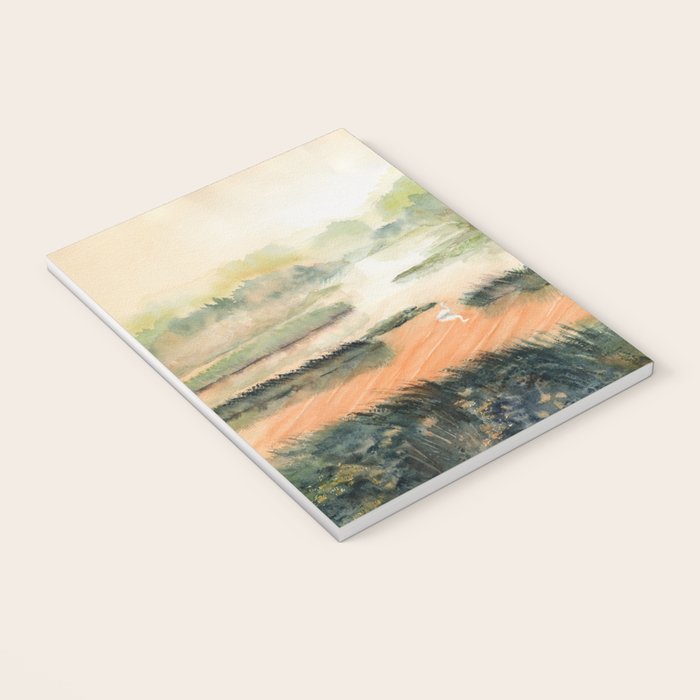 Egret On The Marsh Notebook Gallery Image 3