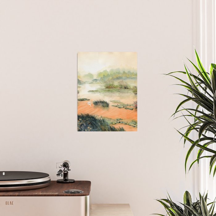 Egret On The Marsh Poster Gallery Image 2