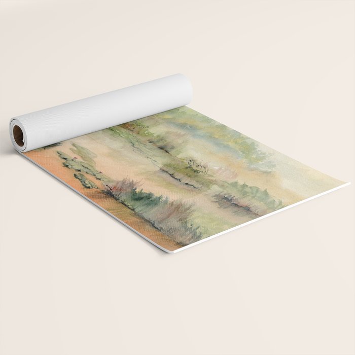 Egret On The Marsh Yoga Mat Gallery Image 2