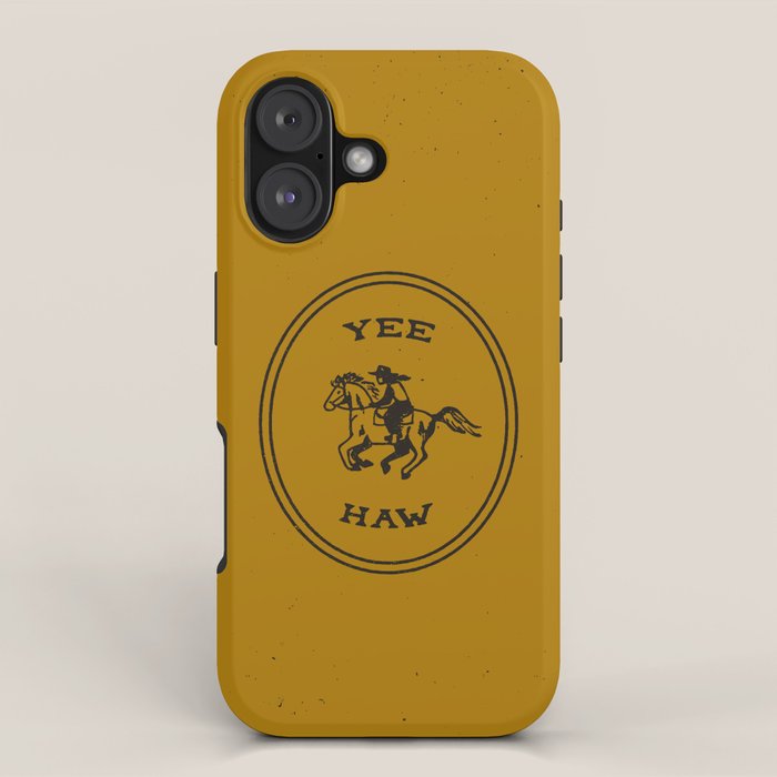 Yee Haw in Gold iPhone Case Gallery Image 1