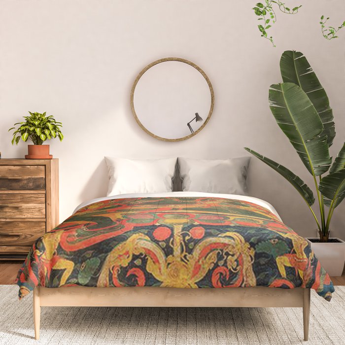 Hindu Krishna Tapestry Comforter Gallery Image 3
