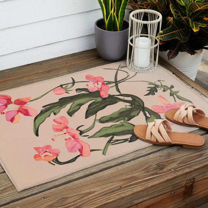 Garden Flowers 2 Outdoor Rug Gallery Image 2