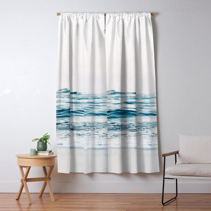Blue Ocean Waves  Window Curtain Gallery Image 5