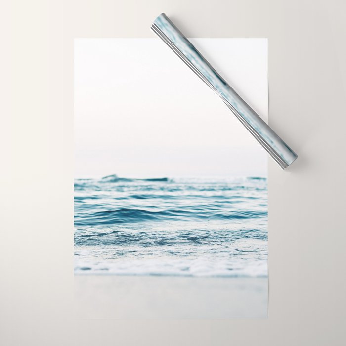 Blue Ocean Waves  Wrapping Paper Gallery Image 1