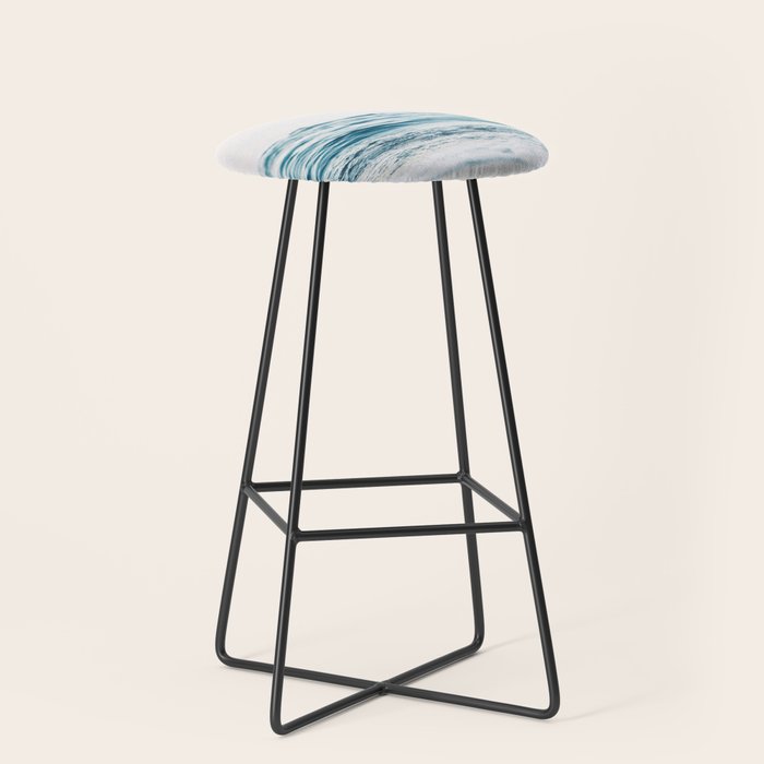 Blue Ocean Waves  Stool