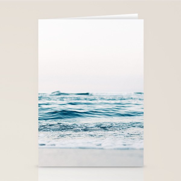Blue Ocean Waves  Stationery Card Gallery Image 2