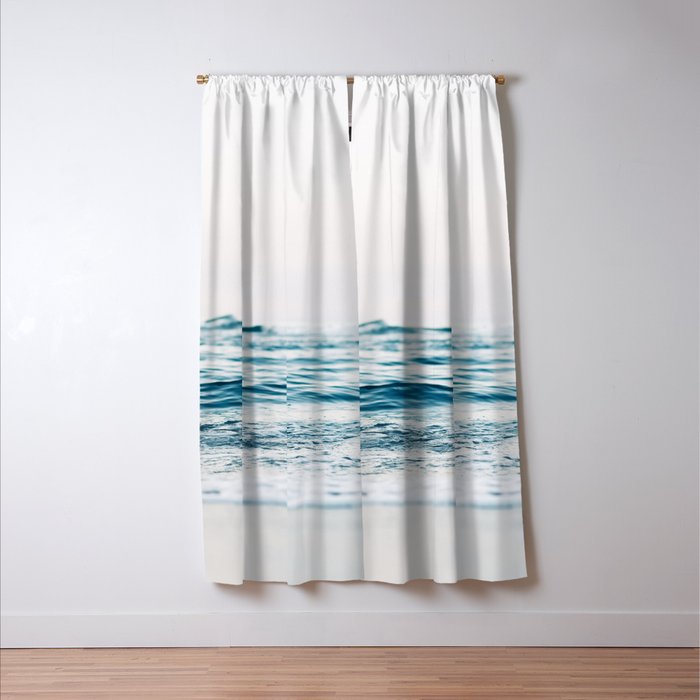 Blue Ocean Waves  Window Curtain Gallery Image 3