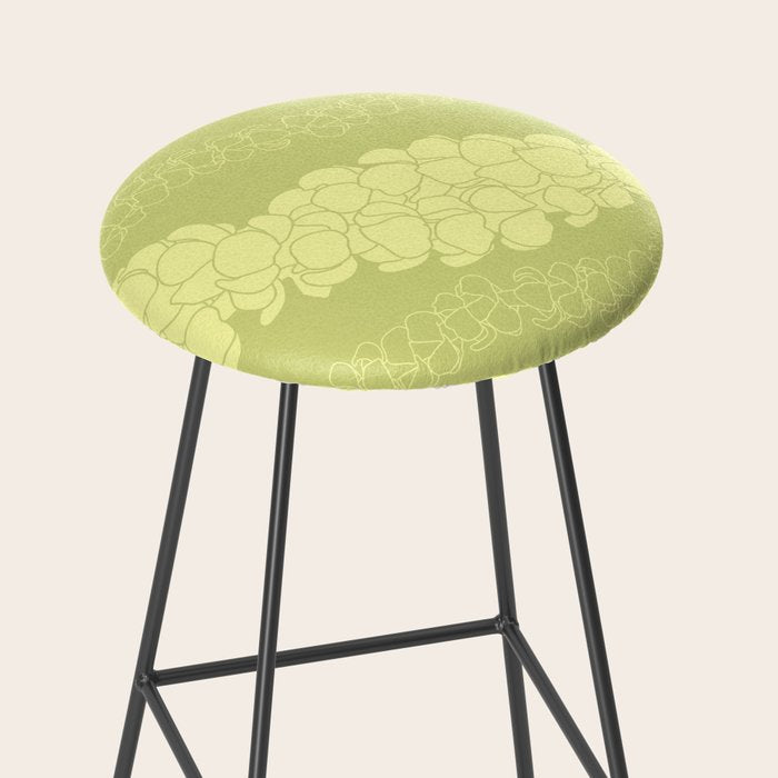 Puakenikeni lei Hawaii art v1 Stool Gallery Image 2