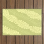 Puakenikeni lei Hawaii art v1 Outdoor Rug Gallery Image 1
