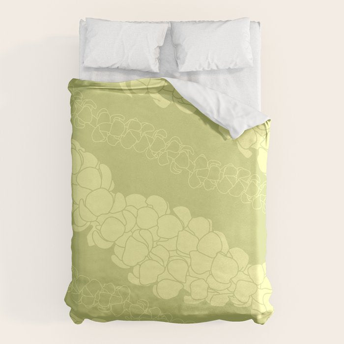 Puakenikeni lei Hawaii art v1 Duvet Cover Gallery Image 1