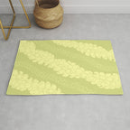 Puakenikeni lei Hawaii art v1 Rug Gallery Image 1