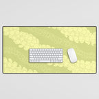 Puakenikeni lei Hawaii art v1 Desk Mat Gallery Image 1