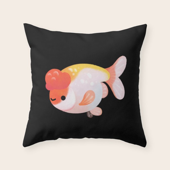 Ranchu and Forsythias Throw Pillow Gallery Image 6