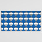 Modern boho (sapphire blue) Desk Mat Gallery Image 3