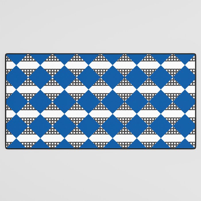 Modern boho (sapphire blue) Desk Mat Gallery Image 3