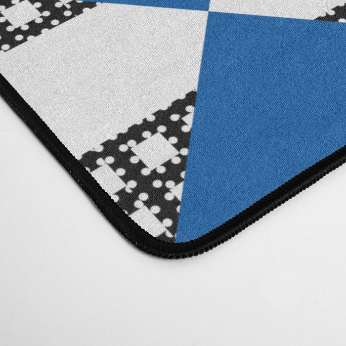 Modern boho (sapphire blue) Desk Mat Gallery Image 4