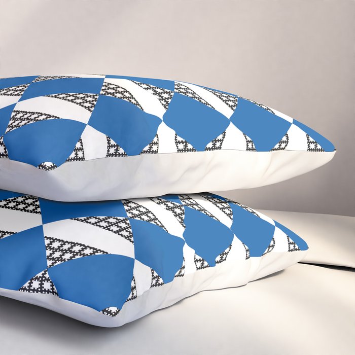 Modern boho (sapphire blue) Pillow Sham Gallery Image 3