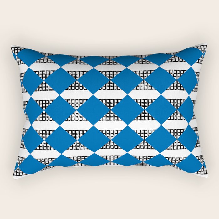 Modern boho (sapphire blue) Rectangular Pillow Gallery Image 1