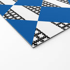 Modern boho (sapphire blue) Welcome Mat Gallery Image 2