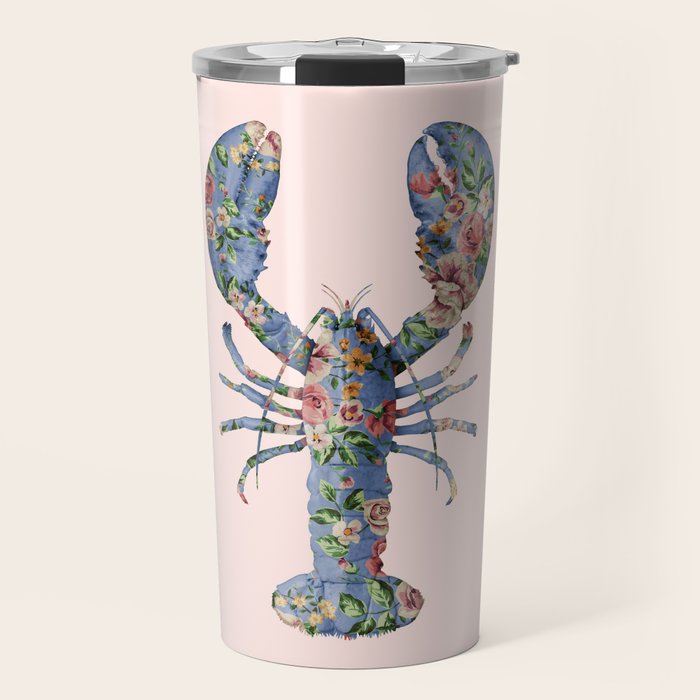 FLORAL LOBSTER Travel Mug Gallery Image 1