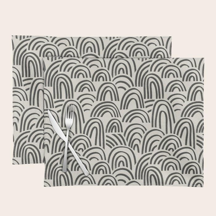 Charcoal Arches #1 Placemat Gallery Image 1