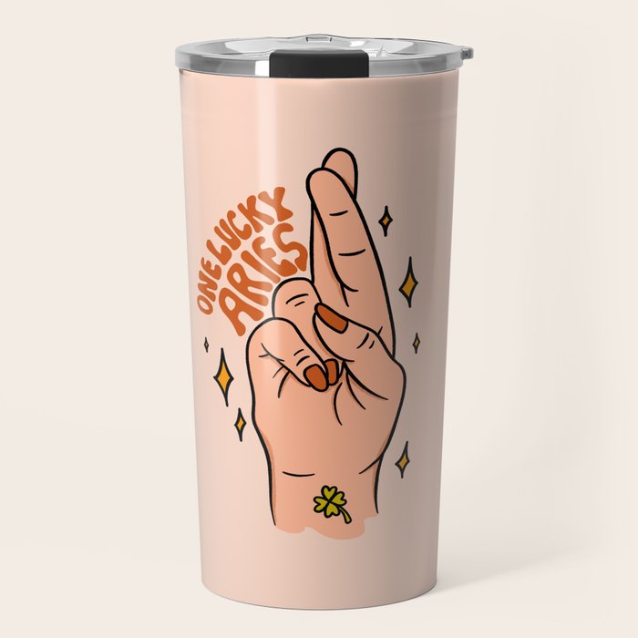 One Lucky Aries Travel Mug Gallery Image 1