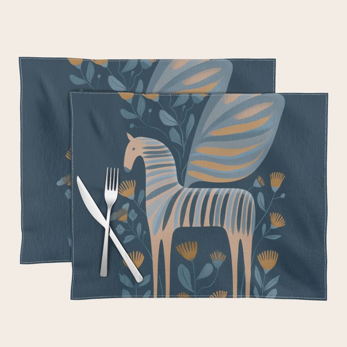 Night Bloom Horse Placemat Gallery Image 1