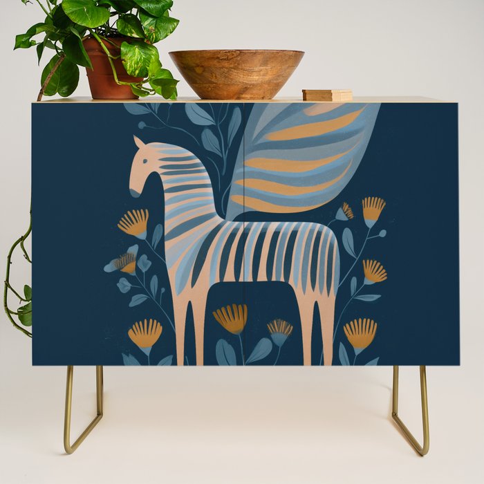 Night Bloom Horse Credenza Gallery Image 1
