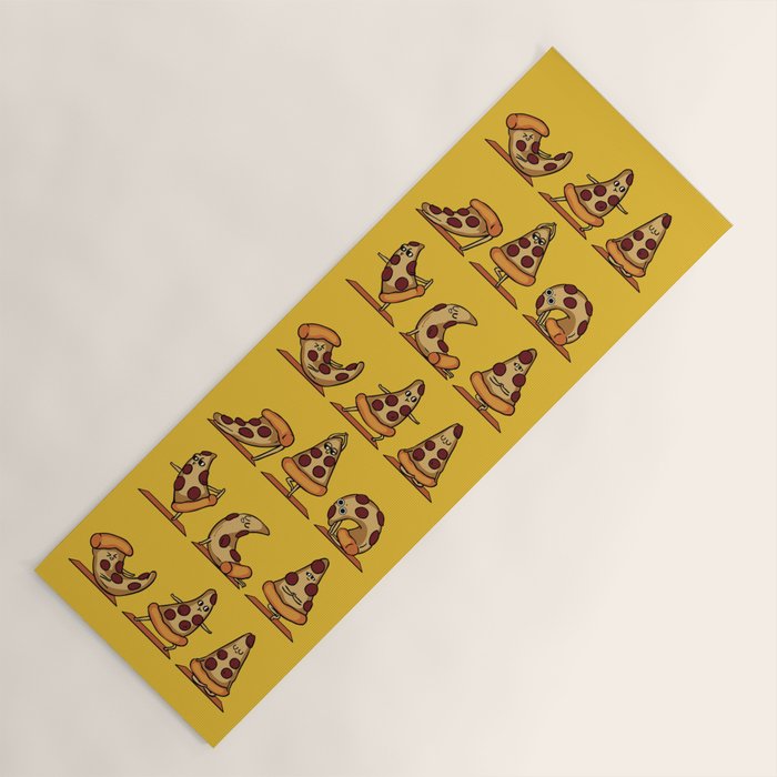 Pizza Yoga Yoga Mat Gallery Image 1