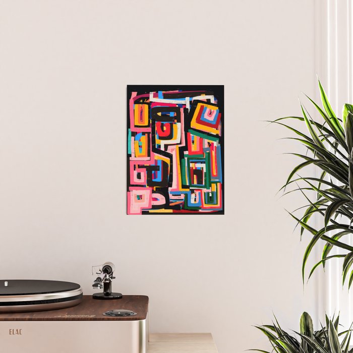 Neo Cubism Abstract Art Pattern Mystic Poster Gallery Image 2