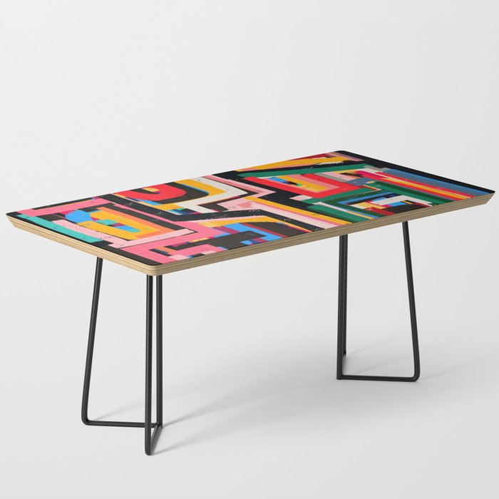 Neo Cubism Abstract Art Pattern Mystic Coffee Table Gallery Image 1
