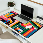 Neo Cubism Abstract Art Pattern Mystic Desk Mat Gallery Image 2