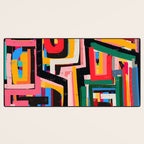 Neo Cubism Abstract Art Pattern Mystic Desk Mat Gallery Image 3