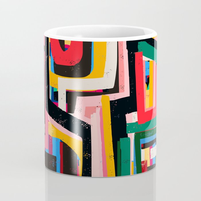 Neo Cubism Abstract Art Pattern Mystic Coffee Mug Gallery Image 4