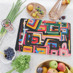 Neo Cubism Abstract Art Pattern Mystic Cutting Board Gallery Image 2