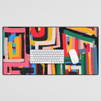 Neo Cubism Abstract Art Pattern Mystic Desk Mat Gallery Image 1