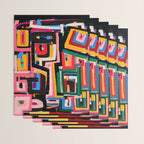 Neo Cubism Abstract Art Pattern Mystic Wrapping Paper Gallery Image 3