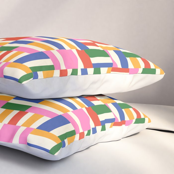 Basket Glitch Pillow Sham Gallery Image 3