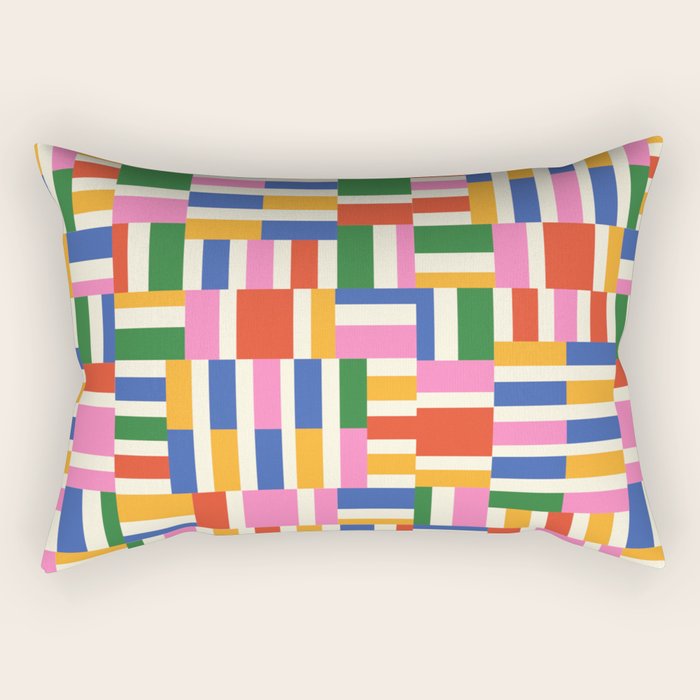 Basket Glitch Rectangular Pillow Gallery Image 2