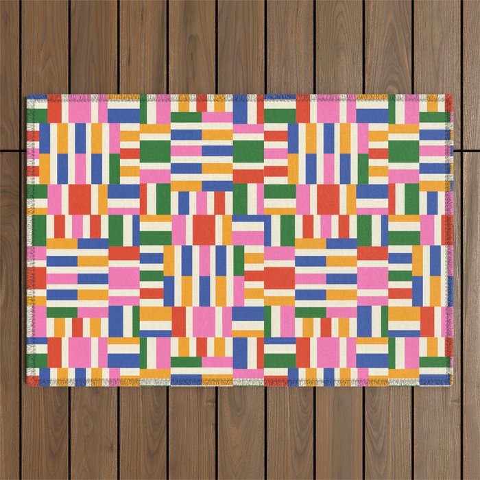 Basket Glitch Outdoor Rug Gallery Image 1