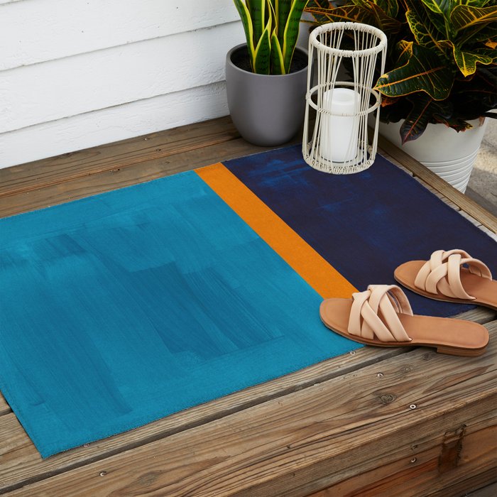 Deep Blue Sea Sun  Outdoor Rug Gallery Image 2