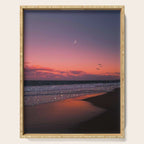 MOON LIGHT | ocean | sea | glitter | shiny | sunset | waves | nature |  seaside | Oceanside | beach Serving Tray Gallery Image 1