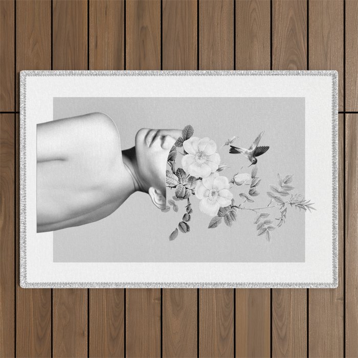 Floral beauty 2 Outdoor Rug Gallery Image 1
