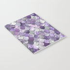 Mermaid Purple and Silver Notebook Gallery Image 2