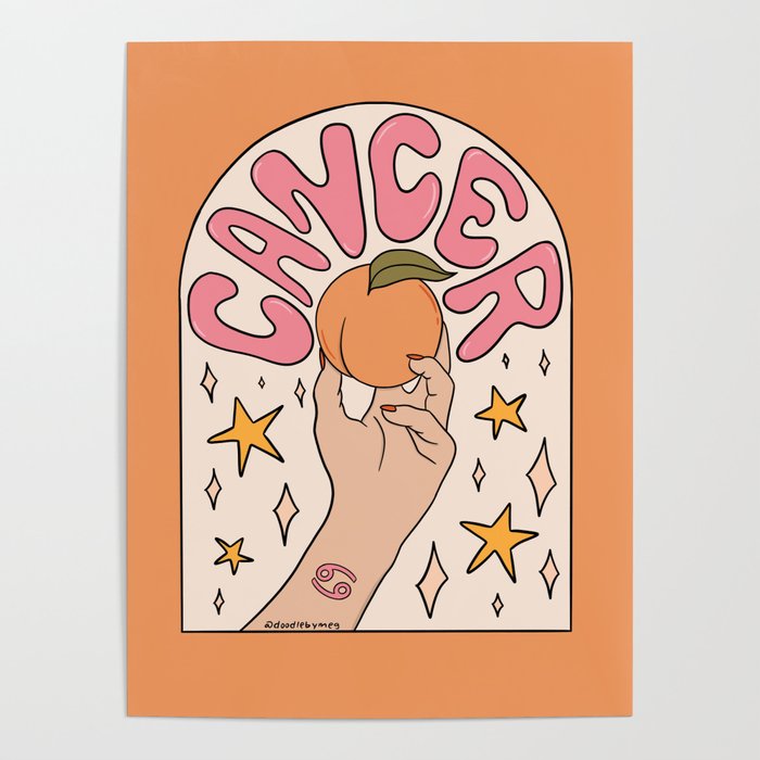 Cancer Peach Poster Gallery Image 1