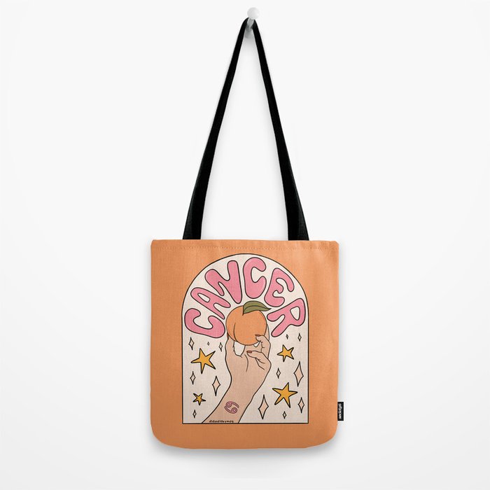 Cancer Peach Tote Bag Gallery Image 2
