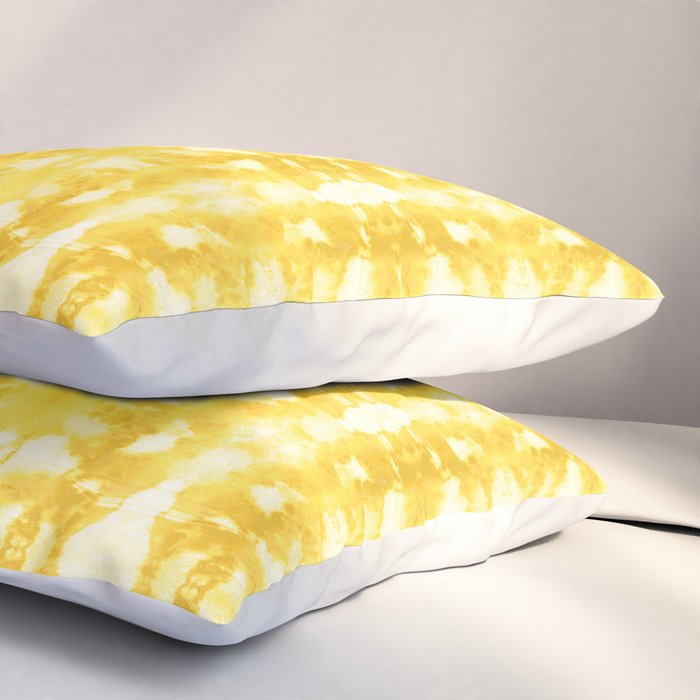 Tie Dye Yellows Pillow Sham Gallery Image 3